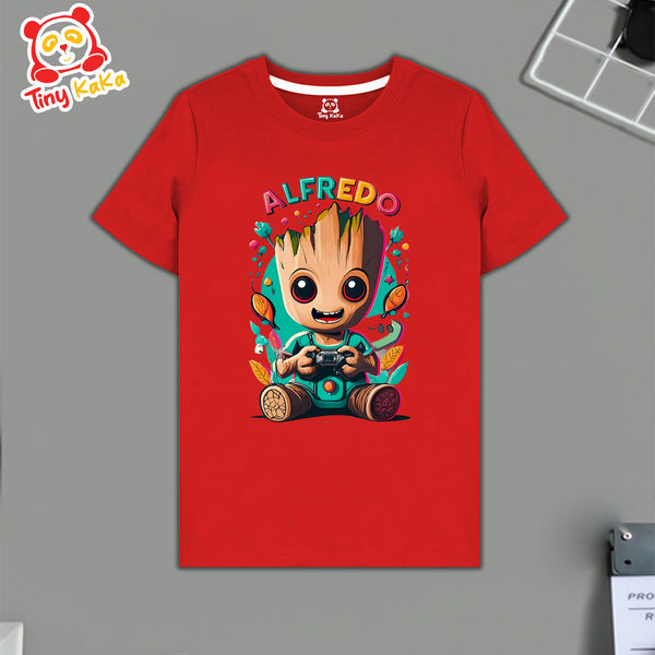 Alfredo Red T-Shirt For Kids