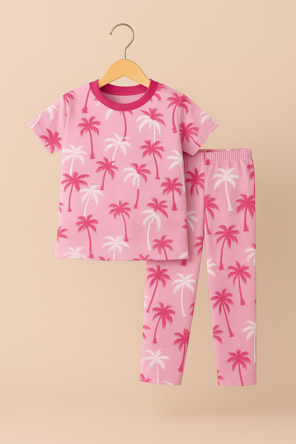 Tree Printed All over Print Suit for Girls