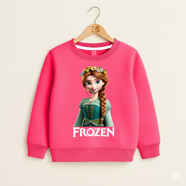 Frozen Pink Sweatshirt For Girls