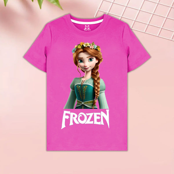 Frozen Pink T-Shirt For Girls