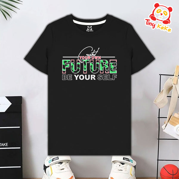 Future Black T-Shirt For Kids