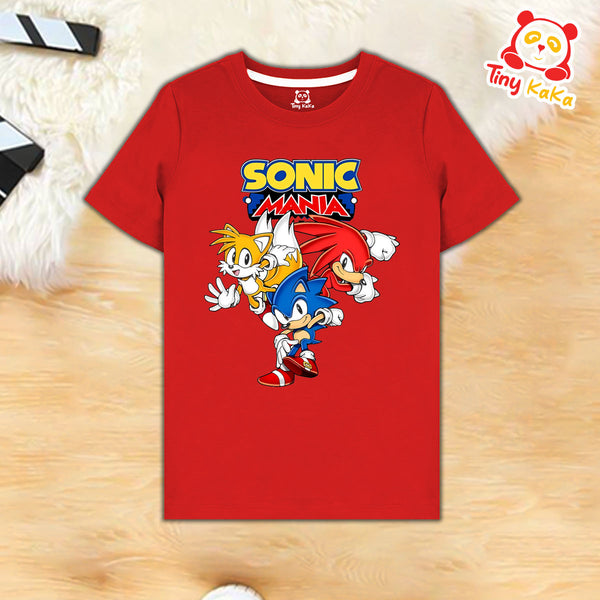Sonic Mania Red T-Shirt For Kids