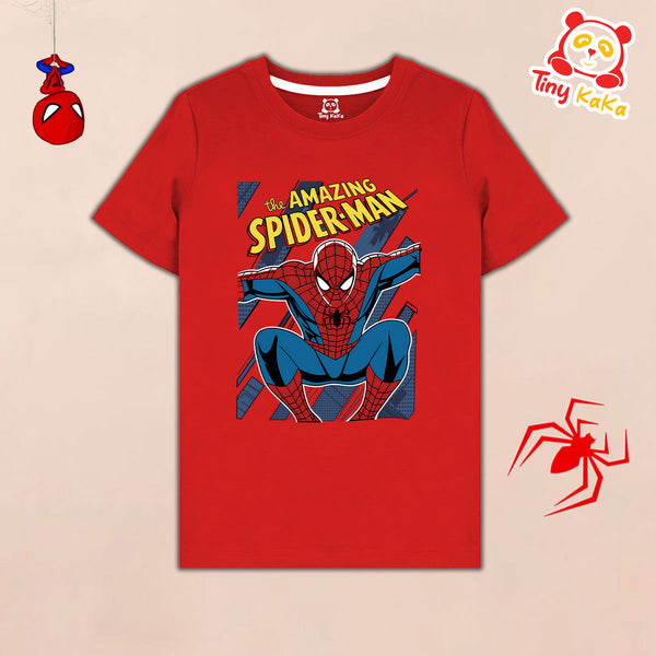 Spiderman Red T-Shirt For Kids
